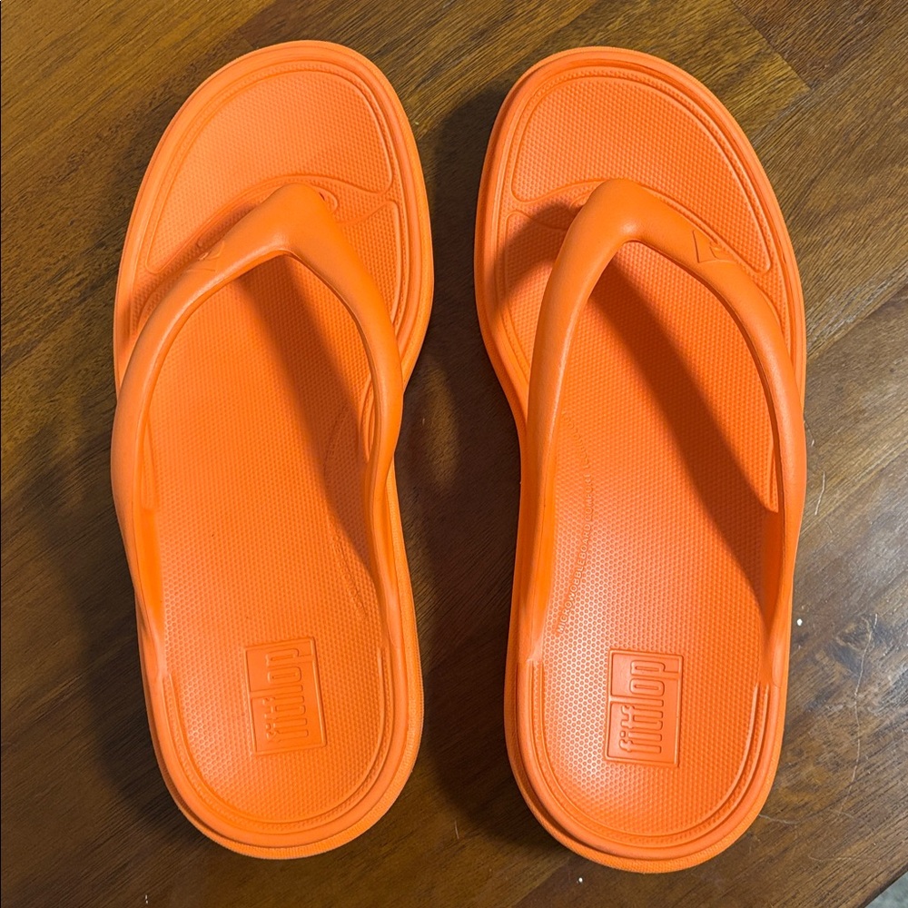 Orange recovery fitflops